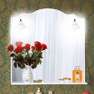 Зеркало с подсветкой Бриклаер Анна 4627125411380 90 см белый